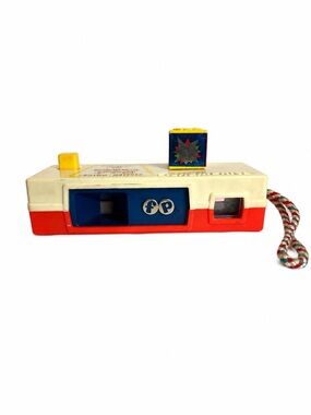 Vintage 1974 Fisher-Price Pocket Camera #464 Toy Camera Working Flash Cube